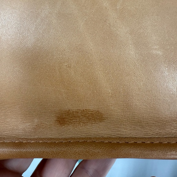 Coach classic vintage 1970s in light beech tan leather shoulder/clutch purse - Picture 14 of 16